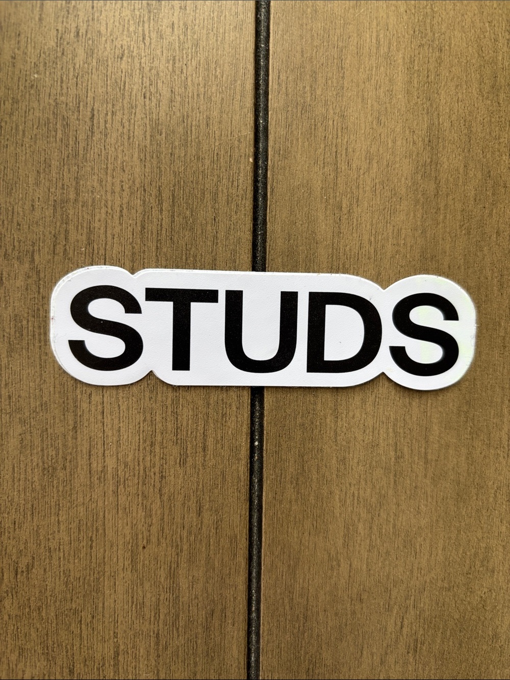 White 'STUDS' Decorative Vinyl Sticker
